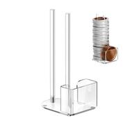 Générique Compact Organizer Stand - Transparent Canning Lid Holder | Acrylic Cover Rack for Jar Storage, Fits Standard 7cm and Wide 8.6cm Mouth Rings, Kitchen Pantry, Bathroom, Cabinet Dining