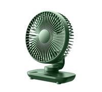 Générique Compact Oscillating Desk Fan 16x9.4x21.4cm 400g | 5 Speed Rechargeable 2000mAh Air Circulator | Silent Personal Cooling For Home Office Travel