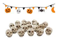 Générique Compact Skull Sculpture, Resin Prank Decor, 0.71x0.71in Halloween Skeleton Figurine, Realistic Detailed Design, Skulls Decorations Halloween for Landscaping, Plant Pots, Bookshelf