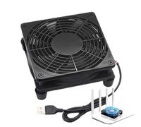 Générique Compact USB Cooling Blower - High Velocity Air Circulator, Portable Electronics Ventilation Device, Efficient Heat Dissipation Fan | Computer Cabinet Laptop TV Receiver Cooling For Stable