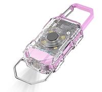 Générique Compact USB Rechargeable Torch, Keychain Mounted Lamp, High Intensity Strobe Flashlight, Rugged Camping Survival Lantern, Daily Workbench Household, Evening Jogging Hiking Preparedness