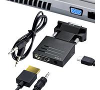 Générique Compact VGA Male to Female Adapter - USB to VGA Converter | 7x3cm Display with HD Signal Support, Aluminum Shell Adapter with Plug and Play, Monitor Converter, Projector and HDTV Connector