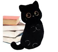 Générique Companion Peluche Chat Siamois Noir Géant - Coton PP 53x27x6cm Peluche Longue Moelleuse - Jouet Doux Kawaii pour Chat À Câliner - Ṕeluche Géante pour