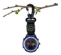 Générique Compass Watch for Outdoor Activities - Glow in The Dark Digital Pocket Watch with Carabiner, Alarm Clock, Stopwatc, 12/24H Display | Survival Hiking Camping Backpacking Sports Watc