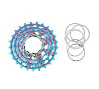 Générique Compatible avec H & H, Cassette de vélo à 5 Vitesses, Roue Libre 11-25T 77g en Acier for vélo Pliant Brompton(Colorful 11-25T)