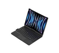 Générique Compatible avec iPad 11" A16 2025 Air 11" M2/M3 2024-2025 Pro 11" 2022, étui avec Clavier rétroéclairé Rotatif à 360°(Black)