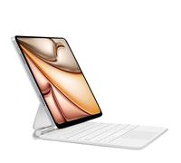 Générique Compatible avec iPad Air 6/13 2024-2025 Pro 12,9" 2018-2022 Housse de Clavier Magique.(White,Pro 12.9 2018-2022)