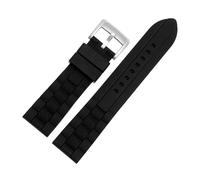 Générique Compatible avec le bracelet de montre CITIZEN Blue Angel AT8020-54L/8020-03L/JY8078, en silicone souple et étanche for hommes, bleu noir, 22 mm 23(Black silicone-SK,23mm)