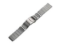 Générique Compatible avec le bracelet de montre en acier inoxydable Citizen BJ8050-08E/BJ8050 Little Monster, outils réparation maillons à extrémité incurvée(3114 silver)