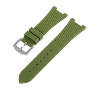 Générique Compatible avec le bracelet Patek Philippe, en caoutchouc étanche, de remplacement sportif(Green)