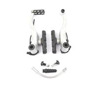 Générique Compatible avec Le Frein en V linéaire Shimano Alivio BR-T4000, Accessoire de Frein de vélo de Ville Pliable for VTT(Front Silver)