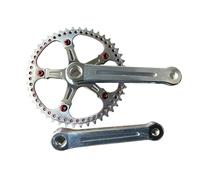 Générique Compatible avec Le pédalier de vélo LASCO 46T 170mm, Roue à chaîne Creuse en Alliage d'aluminium CNC à Vitesse Unique