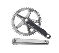 Générique Compatible avec Le pédalier SKEACE BMX 48T, à engrenage Fixe, 144BCD, Vitesse Unique, 165mm, Roue chaîne de vélo(Sliver_165MM)