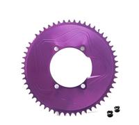 Générique Compatible avec Le Plateau à Disque fermé Shimano Aero BCD110, décalage de 3 mm 50-58T for Compteur de Puissance Spider Purple(Purple-56T)