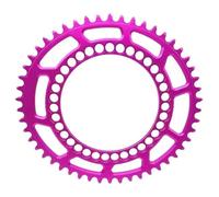 Générique Compatible avec Le Plateau Ovale Litepro Rose-Rouge 130BCD 50/54/56T, pignon Creux étroit et Large for vélos de Montagne de Route pliants(54T)