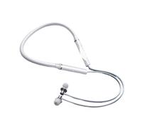 Générique Compatible avec Lenovo HE05X Ⅱ 5.0, Tour de Cou, Oreillettes sans Fil, Casque Sport étanche Micro(White)