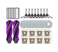 Générique Compatible avec Les Accessoires d'aspirateur Robot JONR, P20 Pro / T5 Pro, Brosse latérale Principale, Filtre, Chiffon de Nettoyage, Sac à poussière(Beige)