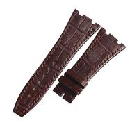 Générique Compatible avec les bracelets de montre en cuir d'alligator AUDEMARS PIGUET ROYAL OAK 15400/26331 OFFSHORE 26470/15703(GRAY,28mm)