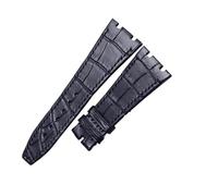 Générique Compatible avec les bracelets de montre en cuir d'alligator AUDEMARS PIGUET ROYAL OAK 15400/26331 OFFSHORE 26470/15703(Blue Pink,23mm)