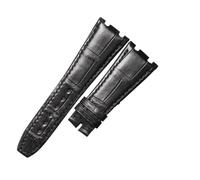 Générique Compatible avec les bracelets de montre en cuir d'alligator AUDEMARS PIGUET ROYAL OAK 15400/26331 OFFSHORE 26470/15703(Beige,28mm)