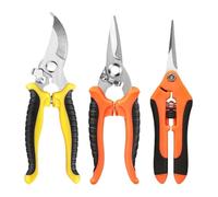 Générique Compatible avec Les Ciseaux de Jardin, Outil Jardinage en Acier Inoxydable poignées antidérapantes(3 pcs)