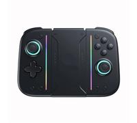 Générique Compatible avec les consoles de jeu, contrôleur Joy-Pad sans fil avec vibration réglable(White Gray)