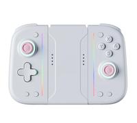Générique Compatible avec les consoles de jeu, contrôleur Joy-Pad sans fil avec vibration réglable(White Pink)