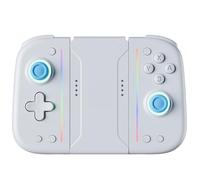 Générique Compatible avec les consoles de jeu, contrôleur Joy-Pad sans fil avec vibration réglable(White Blue)