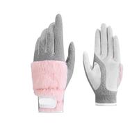 Générique Compatible avec Les Gants de Golf for Femmes PGM 1 Paire, Gants Thermiques Chauds en Peluche épaisse Semblable à Un Lapin for l'automne et l'hiver(Pink,20)