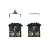 Générique Compatible avec Les Plaquettes de Frein Shimano Ice-Tech J05A J04C J02A VTT-résine métallique avec Ailette de Refroidissement for systèmes de vélo de Montagne(J04C 1 Set Boxed)