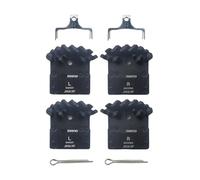 Générique Compatible avec Les Plaquettes de Frein Shimano Ice-Tech J05A J04C J02A VTT-résine métallique avec Ailette de Refroidissement for systèmes de vélo de Montagne(J05A 2 Set Boxed)