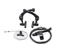Générique Compatible avec l'étrier et la poignée de Frein arrière en Alliage d'aluminium de Type U avec câbles extérieurs intérieurs for Mini vélo BMX Stunt(Brake Suit)