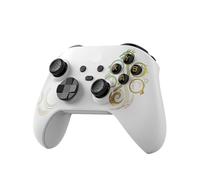 Générique Compatible avec plusieurs plates-formes, contrôleur de jeu sans fil avec double effet Hall et gyroscope à 6 axes(White-LE)