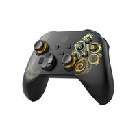 Générique Compatible avec plusieurs plates-formes, contrôleur de jeu sans fil avec double effet Hall et gyroscope à 6 axes(Black-LE)