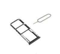 Générique Compatible avec Redmi 9A Tiroir Carte Dual SIM et Support Mémoire Micro-SD Piece de Remplacement Original, Noir