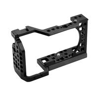Générique Compatible avec Sony A6000/A6100/A6300/A6400/A6500, Cage de caméra en Aluminium, Plate-Forme Vlog avec Sabot Froid et Support de Micro(Single Cage)