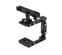 Générique Compatible avec Sony a7II, Compatible avec Canon 80D Kit de Demi-Cage d'extension for caméra avec poignée supérieure en Fromage, Supports de Chaussures et Bloc de Rail de 15 mm(C2491)