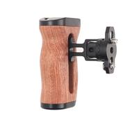 Générique Compatible avec Sony, Compatible avec Canon, poignée de Cage de caméra latérale en Bois avec vis 1/4 et Support de Chaussure Froide