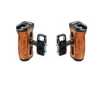 Générique Compatible avec Sony, Compatible avec Canon, poignée en Bois for Cage de caméra côté Gauche Droit avec Support de Chaussure Froide(2PCS)