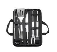 Générique Compatible for 20 pièces Ensemble d'outils de Gril en Acier Inoxydable Kit d'accessoires Cuisson ustensiles avec Sac Toile JT49(5 Pieces)