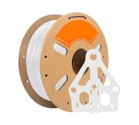 Générique Compatible for PETG-GF 1,75 mm 1 kg | Filament PETG-GF haute ténacité, ±0,03 mm, sans obstruction, bobine de 1 kg for l'impression FDM.(White)