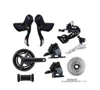 Générique Compatible for SENSAH HRD Levier de Vitesse hydraulique 2x12 Empire Pro Kit Groupe Transmission Route avec dérailleur pédalier Cassette for vélo(HRD Kit 3,165MM Crank_52-36T Chainring)