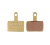 Générique Compatible for Shimano, Compatible for SRAM 25 Paires de Plaquettes de Frein à Disque VTT - Refroidissement en céramique métallique for Accessoires d'équitation de VTT(B -Golden 1 Box)