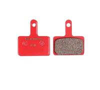 Générique Compatible for Shimano, Compatible for SRAM 25 Paires de Plaquettes de Frein à Disque VTT - Refroidissement en céramique métallique for Accessoires d'équitation de VTT(A -Red 1 Box)