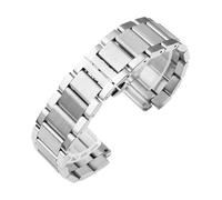 Générique Compatible With Yubo Classic Fusion Big Bang Solid Stainless Steel Watchband Convex Interface Men 27x19mm Outdoor Watch Strap(Steel)