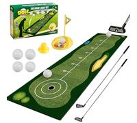 Générique Complete Kids Golf Set with Mat - Learn and Play Golf | Indoor Outdoor Practice Station for Boys Girls | for Backyard Fun Educational Sports, Includes Clubs Balls