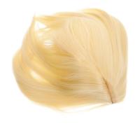 Générique complète pour femme costume faux chignon surmatelas robe cosplay courte faux cheveux à la mode perruques de fête des femmes Fil haute température Golden