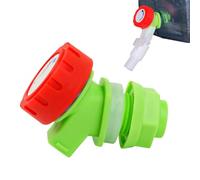 Générique Compost Bucket Faucet - Green PE Hose Adapter | Leak Proof Barrel Spigot Replacement Parts with Rotatable Control, Large Water Flow Tap for Outdoor Compost Tank and Home Garden