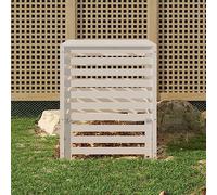 Générique Composteur Blanc 82,5x82,5x99,5 cm Bois Massif de pin,Maison & Jardin, Pelouses & Jardins, Jardinage, Compostage, Composteurs, Blanc (Poids 20KG)