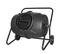 Générique Composteur De Jardin Extérieur Rotatif Mobile 190 L, Mélangeur À Tambour, Montage Facile, Idéal pour Feuilles De Jardin Et Déchets De Cuisine